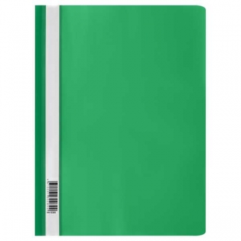 Папка-скоросшиватель A4 СТАММ, 160мкм, зеленая с прозр. верхом арт.ММ-32252