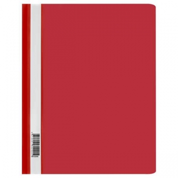 Папка-скоросшиватель A4 СТАММ, 160мкм, красная с прозр. верхом арт.ММ-32253