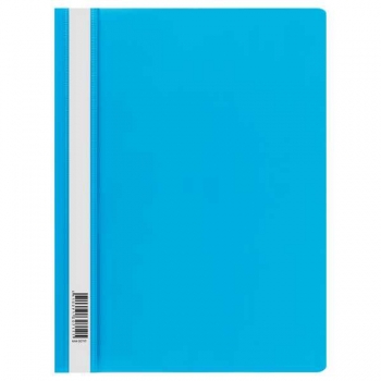 Папка-скоросшиватель A4 СТАММ, 160мкм, голубая с прозр. верхом арт.ММ-30717