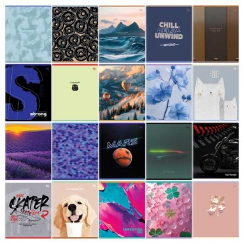 Тетрадь 48л в клетку BG Super Mix-20 арт.Т5ск48 62711