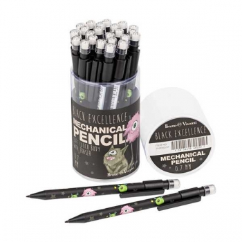 Карандаш автоматический 0.7мм Bruno Visconti Balck Excellence.Monsters с ластиком арт.21-0042/27