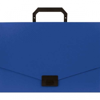 Портфель б/отделений пластиковый А4 Attomex, 700мкм, на замке, непрозрачный синий арт.3073400