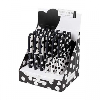 Ручка шариковая Bruno Visconti BLACK WHITE, 0.7мм,чернила на масл.основе,синяя, ассорти 2 вида арт.20-0293/18