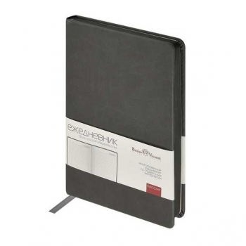 Ежедневник А5 145*215 мм недатир. Bruno Visconti MEGAPOLIS COLORNEW, 272 стр, тв.обл,серый срез,серый арт.3-753/13