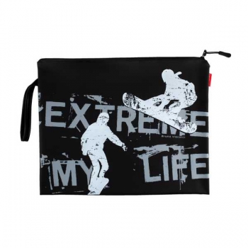 Папка на молнии А4  Bruno Visconti (340х260 мм),ЭКСТРИМ, силикон, с петлей арт. арт.14-007/07