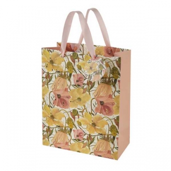 Пакет подарочный 26х32,4х13см бумажный Bruno Visconti FLORA.ЦВЕТОЧНАЯ СТРАСТЬ,210 г/м2,фольгир,мат.ламин. арт.2-852/03