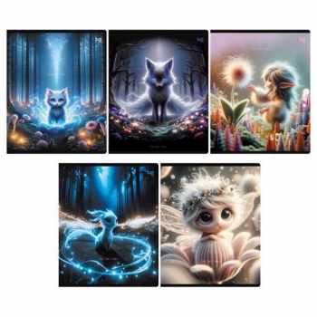 Тетрадь 48л в клетку BG Сказка, глянцевая ламинация арт.Т5ск48_вл 61101