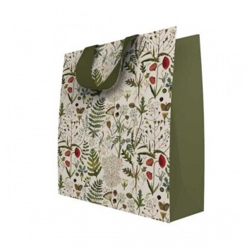 Пакет подарочный 26х32,4х13см бумажный Bruno Visconti FLORA.ЛУГОВЫЕ ТРАВЫ,210 г/м2,фольгир,мат.ламин. арт.2-852/06