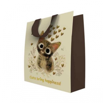 Пакет подарочный 26х32,4х13см бумажный Bruno Visconti LOVE ME,210 г/м2,фольгир,мат. ламинация арт.2-852/08