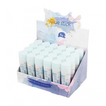 Клей-карандаш Bruno Visconti  PRIMAVERA 8г., PVP основа, в карт. дисплее арт.40-0020