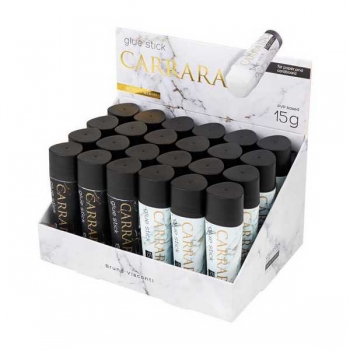 Клей-карандаш Bruno Visconti CARRARA 15г., PVP основа,  в карт. дисплее арт.40-0021