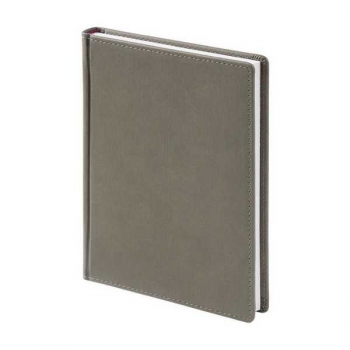 Ежедневник А5+ 145*205 мм, недатир. Альт VELVET 272 стр, серый, тв. обл. арт.3-115/13