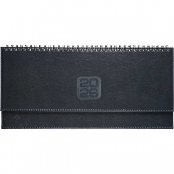 Планинг 2026 deVENTE Bravo 294*142 мм, 128 стр, бел.бум., тв.обл., бумвинил, евроспираль, СИНИЙ арт.2239605