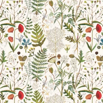 Бумага подарочная 70*100см,  Bruno Visconti FLORA.ЛУГОВЫЕ ТРАВЫ в рулонах, 80 г/м2, 1 лист  арт.2-811/01