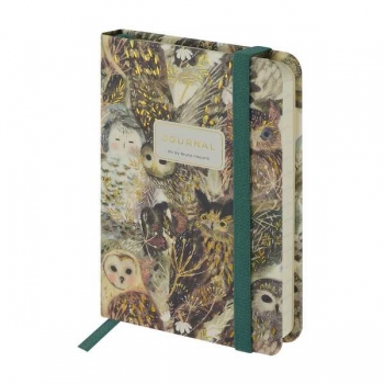 Записная книжка А6 100л на резинке Bruno Visconti MEGAPOLIS JOURNAL.FAUNA.ВОЛШЕБНЫЕ СОВЫ в линейку арт.3-478/20