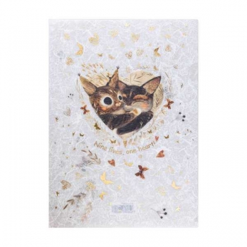 Папка-уголок А4 Bruno Visconti LOVE ME.КОТИКИ ПРИНОСЯТ СЧАСТЬЕ   арт.14-038/09