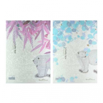 Папка-уголок А4 Bruno Visconti БЕЛАЯ МЕДВЕДИЦА, 2 вида арт.14-038