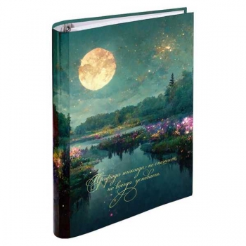 Тетрадь А5 120л на кольцах deVENTE Природа в клетку со сменным блоком арт.2057509