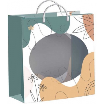 Мешок 26х24х9см мягкий пластик 140мкм ламинированный с пластиковой ручкой, Миниатюра арт.н00294174