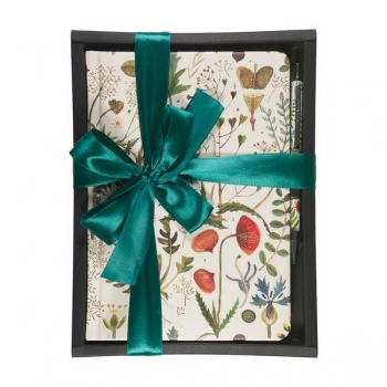 Набор подарочный Bruno Visconti  FLORA.Луговые травы,ежедн.недат.А5+ 145*205мм,240стр,зол.ср.+мет.ручка арт.3-744/01-5