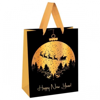 Пакет подарочный НОВОГОДНИЙ 18х23х10см MESHU Santas reindeer, матовая ламинация, голографический картон арт.MS_66108 Пакет подарочный НОВОГОДНИЙ 18х23х10см MESHU Santas reindeer, матовая ламинация, голографический картон арт.MS_66108