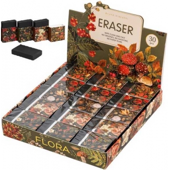 Ластик Bruno Visconti Flora.Black night, супермягкий, черный арт.42-0093