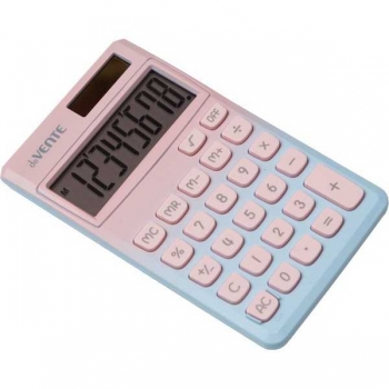 Калькулятор deVENTE DP-4 8 разр., 70*118*11мм (карманный), розовый и голубой деграде арт. 4030417