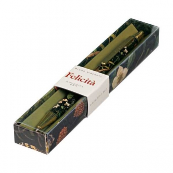 Ручка Bruno Visconti  Felicita.FLORA.ЛЕСНЫЕ ЯГОДЫ шарик.автомат.в карт.футляре,0.7мм,синяя,метал.корп. арт.20-0263/28