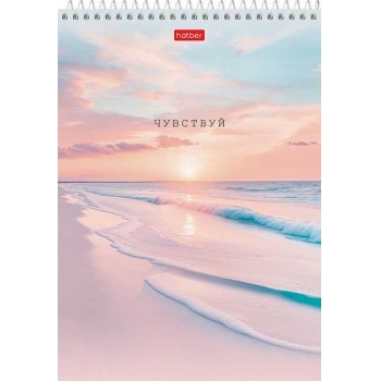 Блокнот А5 60л на гребне Hatber В моменте, жесткая подложка, ассорти арт.60Б5В1сп/092967