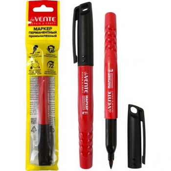 Маркер-перманент deVENTE REPAIR  CRAFT для строительных работ, кругл.корп., ЧЕРНЫЙ арт.5043505