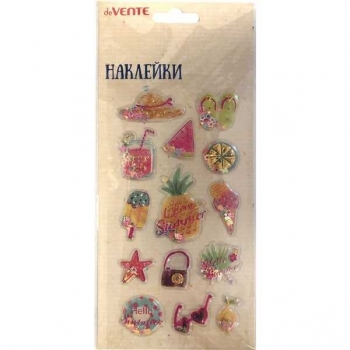 Наклейки deVENTE  9*18 см Shake it! Summer time, обьемныеарт.8002251 Наклейки deVENTE  9*18 см Shake it! Summer time, обьемныеарт.8002251