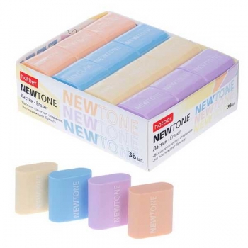 Ластик Hatber NEWtone, в картонной дисплей-витрине арт.ER_090966