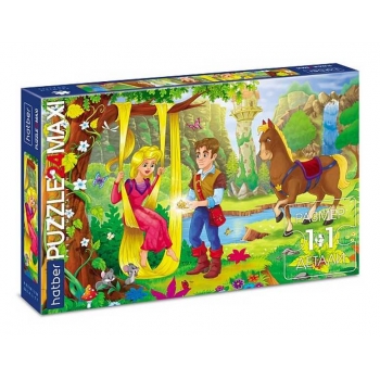 Пазл  24 эл. Hatber Premium MAXI Рапунцель, 330х480мм арт.24ПЗ2_23448
