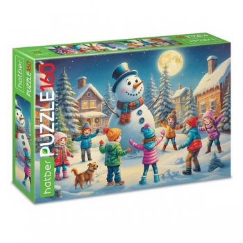 Пазл  новогодний 160 эл. Hatber ECO Зимние каникулы, 220х330мм арт.160ПЗ4_35207
