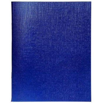 Тетрадь 48л в клетку Hatber, бумвинил METALLIC синяя арт.48Т5бвВ1/061252