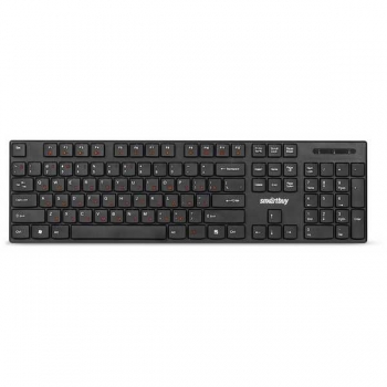 Клавиатура беспроводная мультимедийная SmartBuy ONE 238 USB черная арт.SBK-238AG-K