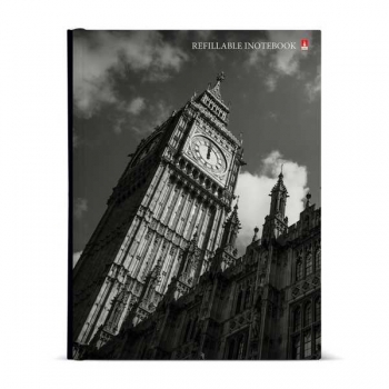 Тетрадь А5 80л на кольцах Альт ГОРОДА, 7БЦ со сменным блоком арт.7-80-081/29