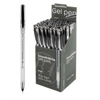 Ручка гелевая Bruno Visconti SmoothWrite, 0.5мм, черная арт.20-0393/02