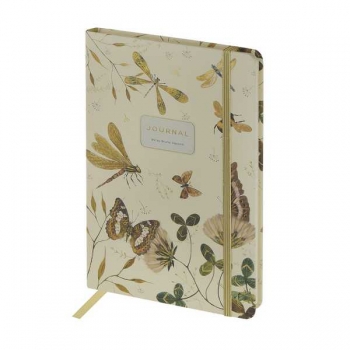 Записная книжка А5 100л на резинке Bruno Visconti MEGAPOLIS JOURNAL.FAUNA.БАБОЧКИ.СТРЕКОЗЫ в линейку арт.3-479/11