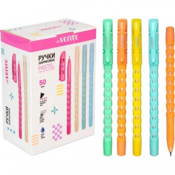 Ручка шариковая deVENTE Pastel 0.7мм,  корпус ас-ти, смен.стержень, синяя арт.5073557