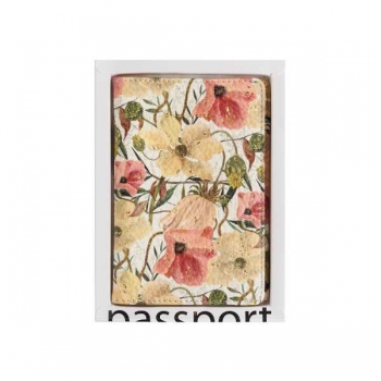 Обложка на паспорт Bruno Visconti FLORA.Цветочная страсть, фактурная экокожа арт.3-620/05