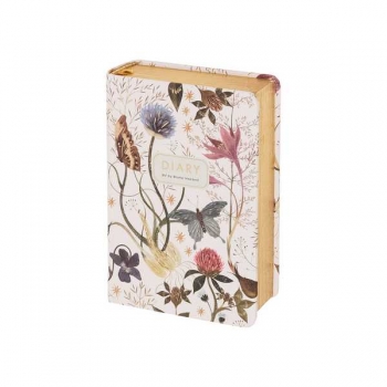 Ежедневник А7 70*108 мм, недатир. Bruno Visconti  FLORA.Symmetrical Flora 416 стр,тверд.обл.,золотой срез арт.3-814/06