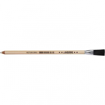 Ластик-карандаш deVENTE CombiMax, кругл.дер.корп., грифель-ластик из синт.каучука бел. цв., с кисточкой арт.4070100