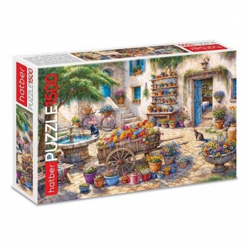 Пазл 1500 эл. Hatber Цветущий дворик, 480х670мм арт.1500ПЗ2_35440