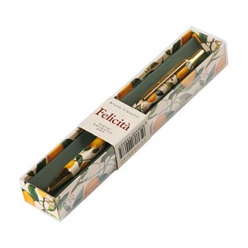 Ручка Bruno Visconti  Felicita.FLORA.LEMONS шарик.автомат.в картон.футляре,0.7мм,синяя,метал.корпус арт.20-0263/30