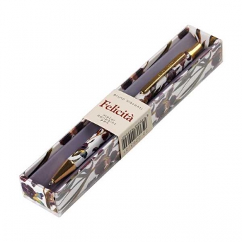 Ручка Bruno Visconti  Felicita.FLORA.ИРИСЫ шарик.автомат.в картон.футляре,0.7мм,синяя,метал.корпус арт.20-0263/31