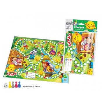 Игра настольная    Русский стиль  бродилка Цена Бум!Игра. Колобок, 297*420мм, пакет с европодв.,3+  арт.07116