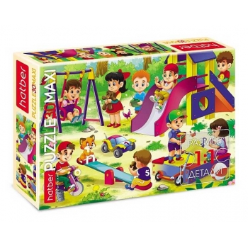 Пазл  30 эл. Hatber MAXI Поиграем вместе, 290х210мм арт.30ПЗ4_22539