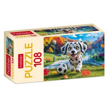 Пазл 108 эл. Hatber Щенок-футболист, 210х300мм арт.108ПЗ4_34671