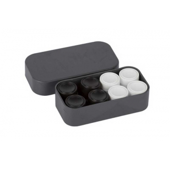 Игра настольная  СТРОМ Шашки  пластмассовые без поля в пластмассовом пенале арт.У625